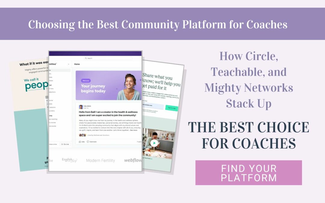 Choosing the best community platform for coaches